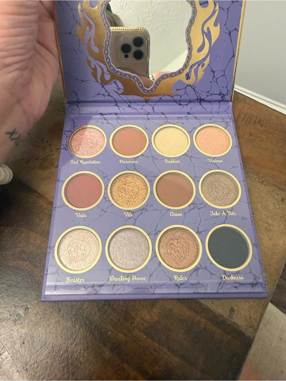 Disney Villains Eyeshadow Palette — Purple & Teal Artwork